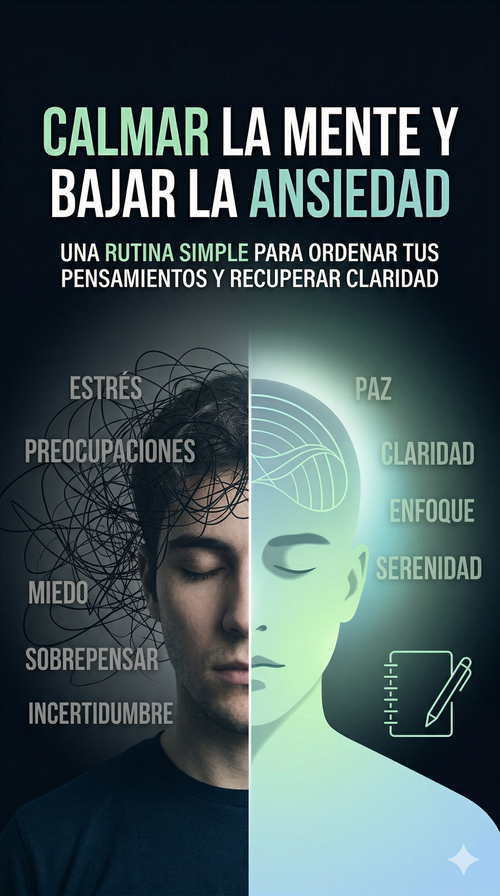 Sistema para calmar la mente y bajar la ansiedad + 4 bonus
