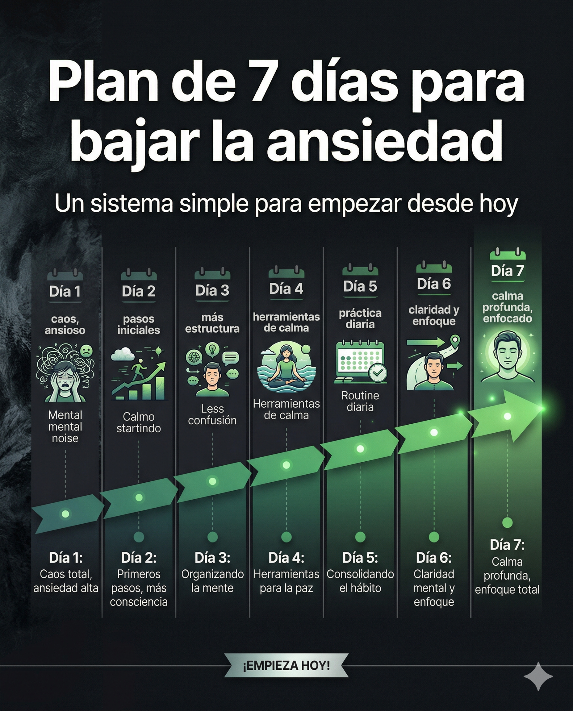 Sistema para calmar la mente y bajar la ansiedad + 4 bonus